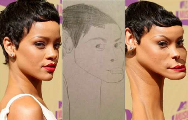 If Celebrities Looked Like Their Fans Sketches Of Them, This is What They Would Look Like! Quotes   